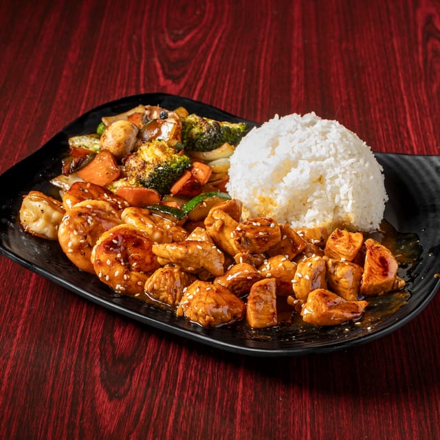 Hibachi Chicken and Shrimp.