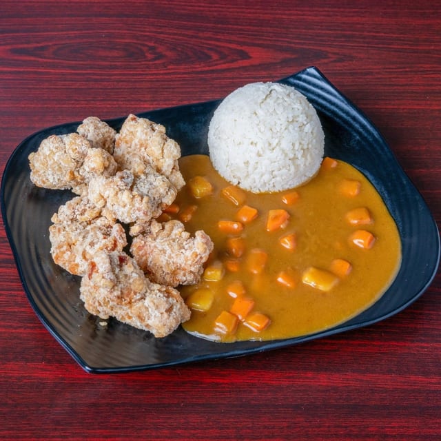 Chicken Karaage Curry Rice.