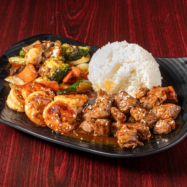 Hibachi Steak and Shrimp.