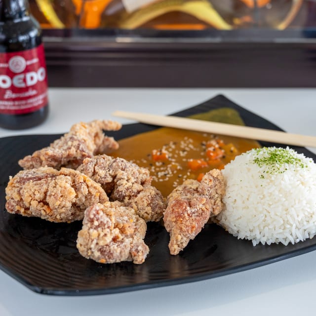 Chicken Karaage Curry Rice.