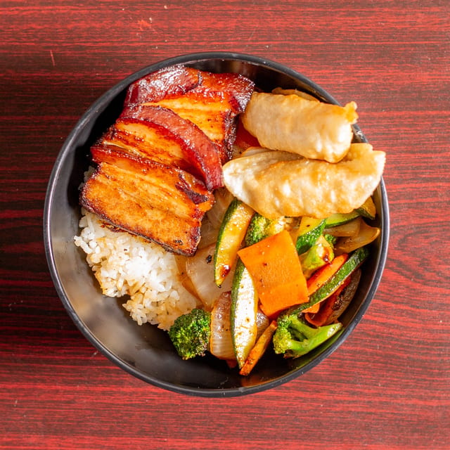 Lunch Chasu on Rice.