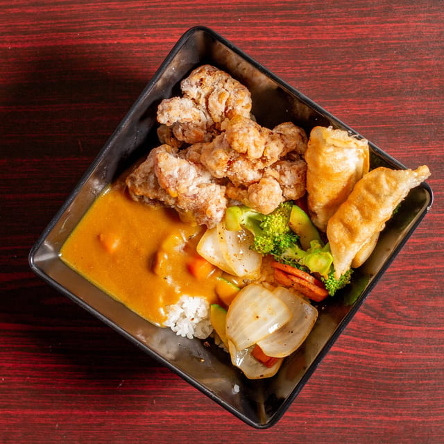 Lunch Chicken Karaage Curry.