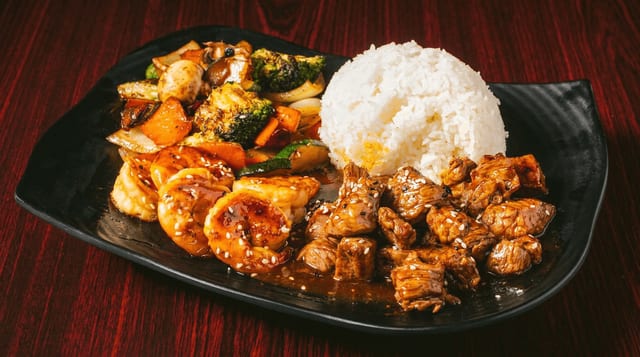 Hibachi Steak and Shrimp.